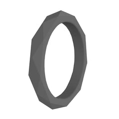 Geometric 3mm Silicone Ring for Outdoor Sports