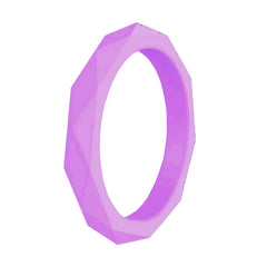 Geometric 3mm Silicone Ring for Outdoor Sports