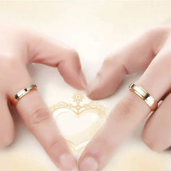 Couple's Rings in 316 Titanium Steel and Tungsten