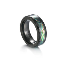 Acacia Wood Inlaid Ice Silk Ring