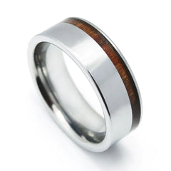 Men's Tungsten Wood Grain Ring - Custom Premium Quality