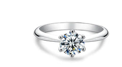 Moissanite Solitaire Ring (One Piece)