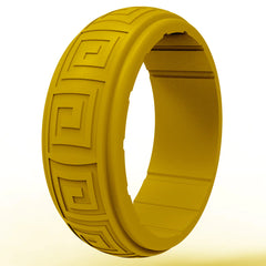 Men's Wavy Pattern Silicone Ring for Outdoor Sports