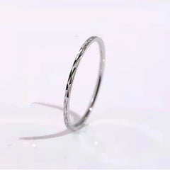 Korean Minimalist Titanium Steel Ring in Rose Gold