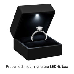 2 Carat Radiant Lab Grown IGI G/VS1 Diamond Solitaire Ring in 14K White Gold