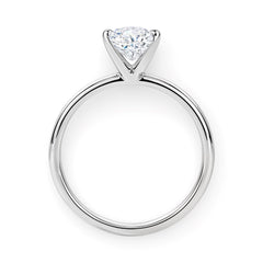 1.50Ct Princess Lab Grown IGI G/VS1 Diamond Ring in 14K White Gold