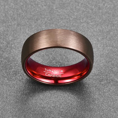 Men's Simple Electroplated Tungsten Steel Ring