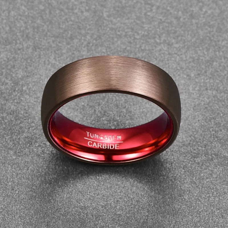 Men's Simple Electroplated Tungsten Steel Ring