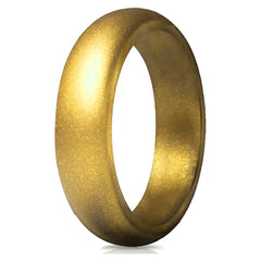 5.7mm Wide New Silicone Ring with Glitter for Women