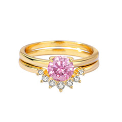 Retro Moissanite Ring in Sterling Silver for Women