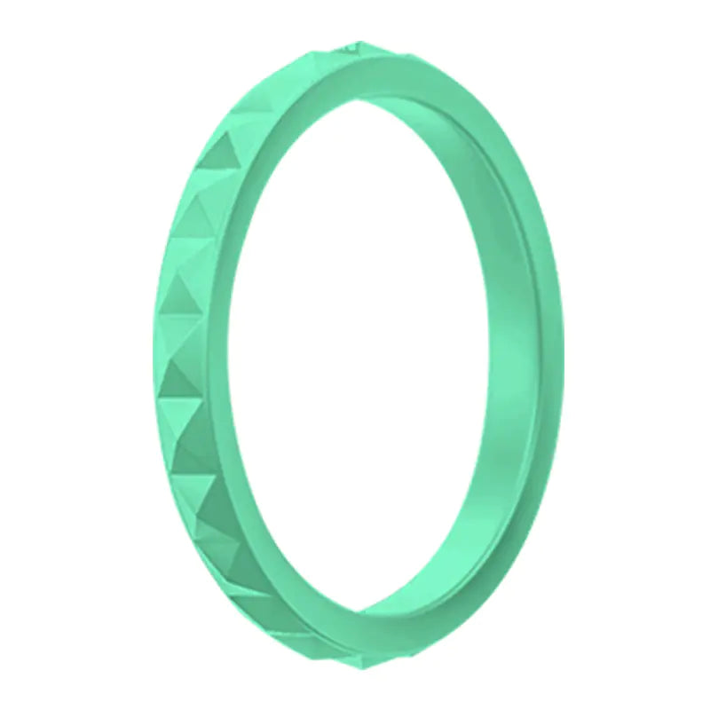Silicone Ring with Diamond Pattern - Customizable Geometric Design
