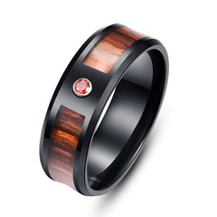 Simple Tungsten Stainless Steel Fashion Ring
