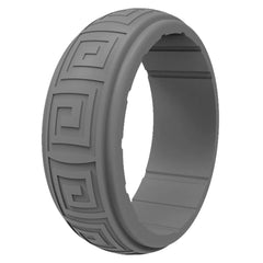 Men's Wavy Pattern Silicone Ring for Outdoor Sports
