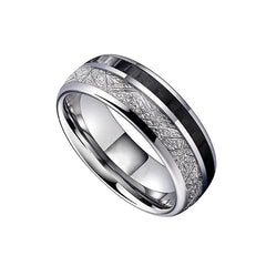 8MM Fashion Stainless Steel Ring for Men and Women