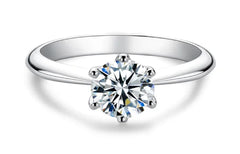 Moissanite Solitaire Ring (One Piece)