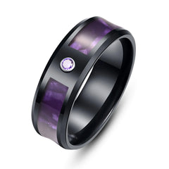 Simple Tungsten Stainless Steel Fashion Ring