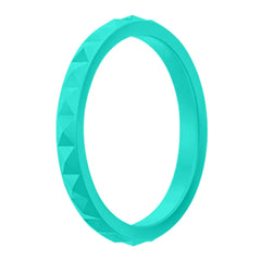 Silicone Ring with Diamond Pattern - Customizable Geometric Design