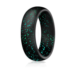 5.7mm Wide New Silicone Ring with Glitter for Women