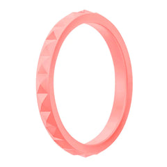 Silicone Ring with Diamond Pattern - Customizable Geometric Design