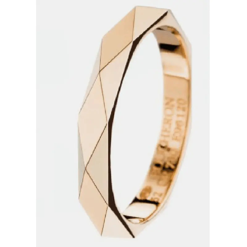Minimalist Titanium Steel Rose Gold Ring for Women
