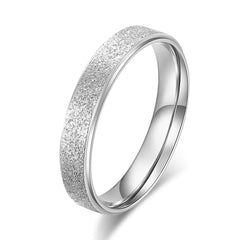 Rose Gold Frosted Ring for Women