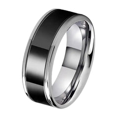 Black Tungsten Steel Business Fashion Ring