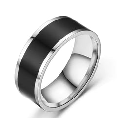Black Tungsten Steel Business Fashion Ring