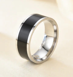 Black Tungsten Steel Business Fashion Ring