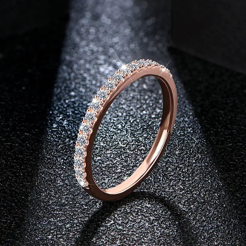 925 Silver Starry Moissanite Ring for Women