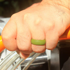 Men's Wavy Pattern Silicone Ring for Outdoor Sports