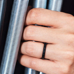 Silicone Ring with Diamond Pattern - Customizable Geometric Design