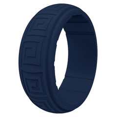 Men's Wavy Pattern Silicone Ring for Outdoor Sports