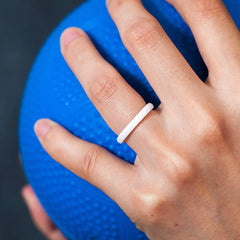 Silicone Ring with Diamond Pattern - Customizable Geometric Design