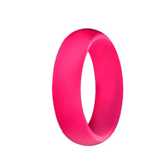 5.7mm Wide New Silicone Ring with Glitter for Women
