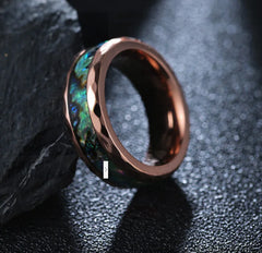 Acacia Wood Inlaid Ice Silk Ring