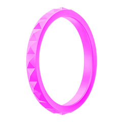 Silicone Ring with Diamond Pattern - Customizable Geometric Design