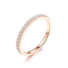 925 Silver Starry Moissanite Ring for Women