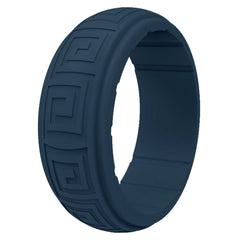 Men's Wavy Pattern Silicone Ring for Outdoor Sports