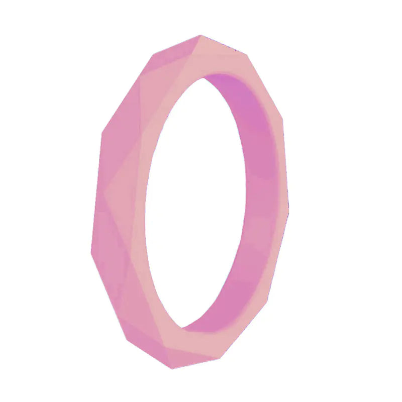 Geometric 3mm Silicone Ring for Outdoor Sports