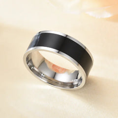 Black Tungsten Steel Business Fashion Ring