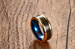 Tungsten Carbon Fiber Ring for Men