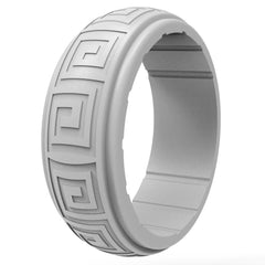 Men's Wavy Pattern Silicone Ring for Outdoor Sports